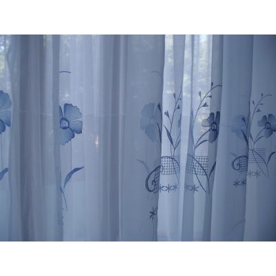 Veronika Kék Organza függöny 300 x 250 cm
