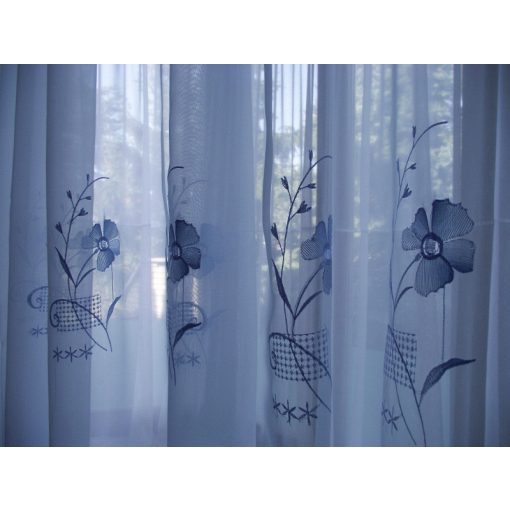 Veronika Kék Organza függöny 300 x 250 cm