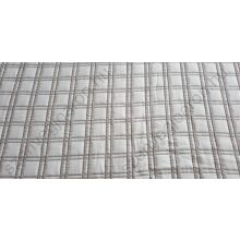 Szidónia Krém Szürke Kockás Kétoldalas Ágytakaró Pléd