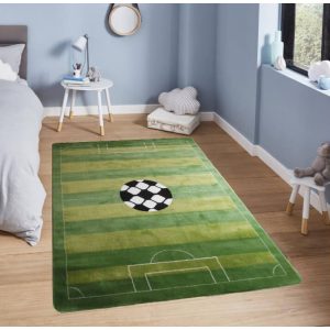 Focisuli Zöld Fehér Sárga Gyerekszőnyeg 133 x 190 cm