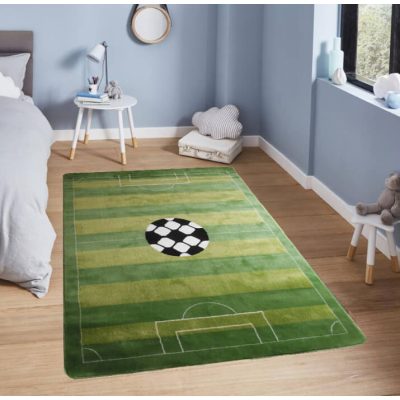 Focisuli Zöld Fehér Sárga Gyerekszőnyeg 133 x 190 cm