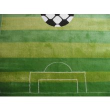 Focisuli Zöld Fehér Sárga Gyerekszőnyeg 133 x 190 cm