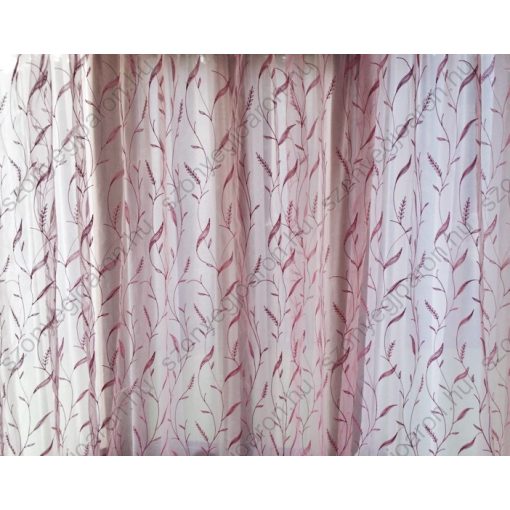 Harmatka Rózsaszín Organza Függöny csiptetős + bujtatós 300 x 250 cm