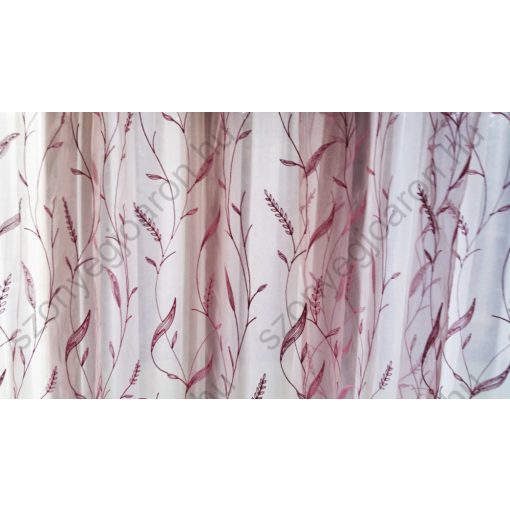 Harmatka Rózsaszín Organza Függöny csiptetős + bujtatós 300 x 250 cm