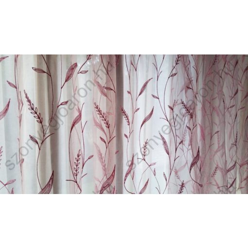 Harmatka Rózsaszín Organza Függöny csiptetős + bujtatós 300 x 250 cm