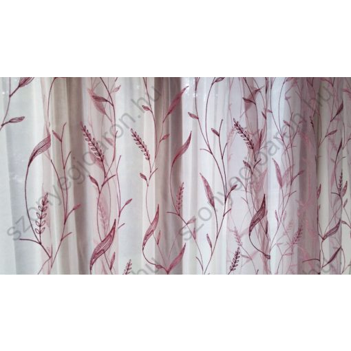 Harmatka Rózsaszín Organza Függöny csiptetős + bujtatós 300 x 250 cm