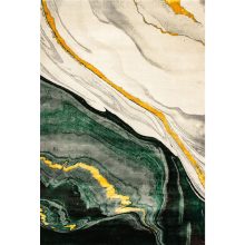 Szerafine Nyírt bézs zöld sárga szőnyeg 125 x 200 cm