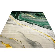 Szerafine Nyírt bézs zöld sárga szőnyeg 125 x 200 cm