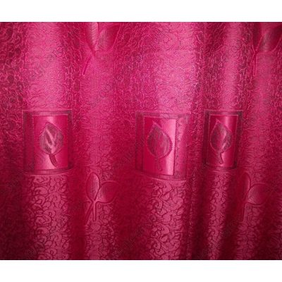 Bordó Sötétítő Függöny szett -Drapéria+Bojt+Kikötő