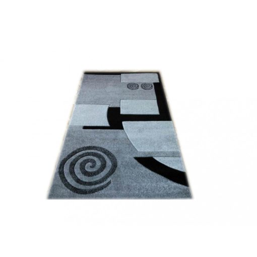 Silver Nyírt Fekete Szürke szőnyeg 70 x 100 cm