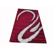 Bíborka Meggy bordó Fehér Shaggy szőnyeg 150 x 230 cm
