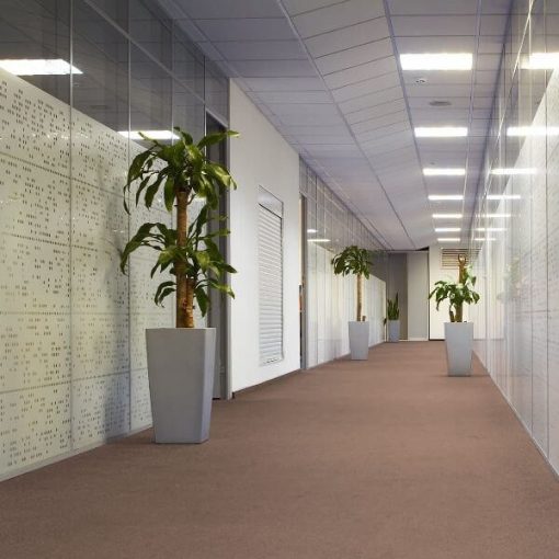 Medárd barna irodai padlószőnyeg 4 m széles