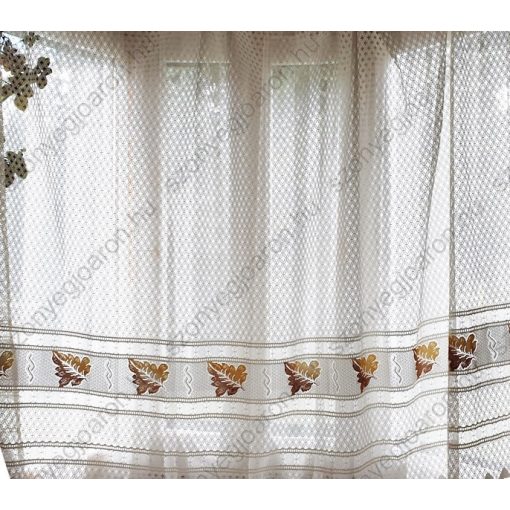 Tirén Krém Szőlőleveles Jacquard Függöny 250 x 300 cm