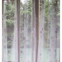 Lángfátyol Fehér Margaréta mintásJacquard Függöny 250 x 300 cm