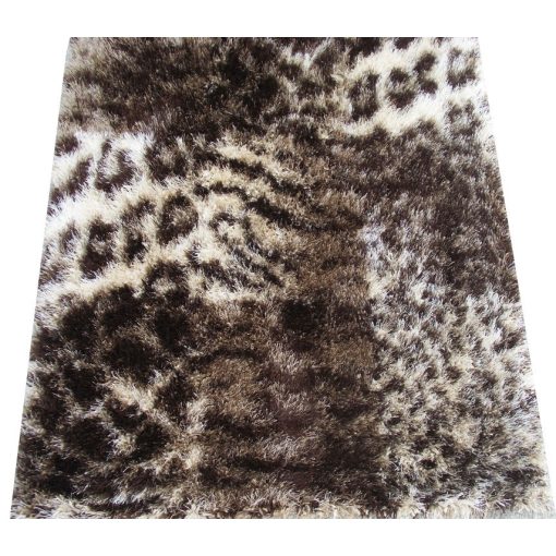 Bohókás Bézs Barna Shaggy szőnyeg 160 x 220 cm