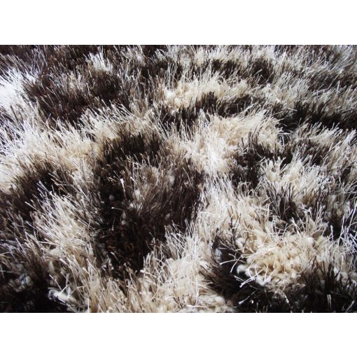 Bohókás Bézs Barna Shaggy szőnyeg 160 x 220 cm