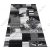 Bogor szürke fekete fehér nyírt szőnyeg 125 x 200 cm