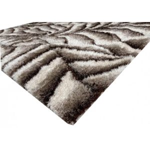 Viena Shaggy szőnyeg fekete fehér 150 x 230 cm