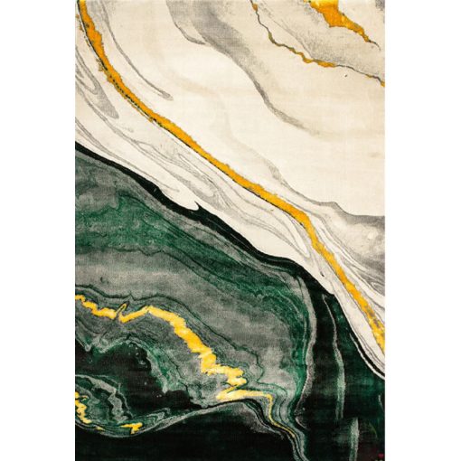 Rena Nyírt bézs zöld sárga szőnyeg 70 x 100 cm
