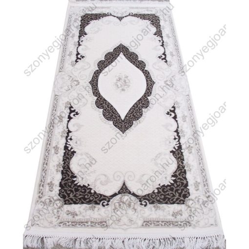 Marbella minőségi rojtos fehér szürke szőnyeg