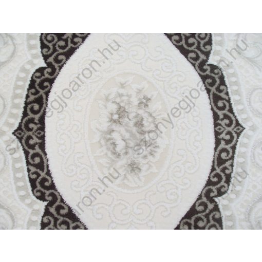 Marbella minőségi rojtos fehér szürke szőnyeg