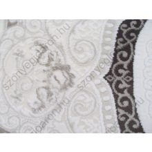 Marbella minőségi rojtos fehér szürke szőnyeg