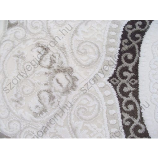 Marbella minőségi rojtos fehér szürke szőnyeg