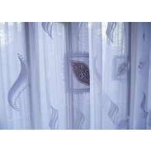 Tűzvirág Fehér Jacquard Függöny 250 x 300 cm