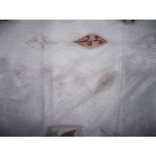 Tűzvirág Fehér Jacquard Függöny 250 x 300 cm