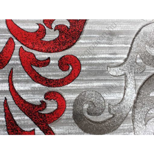 Ambon piros szürke mintás nyírt szőnyeg 150 x 230 cm