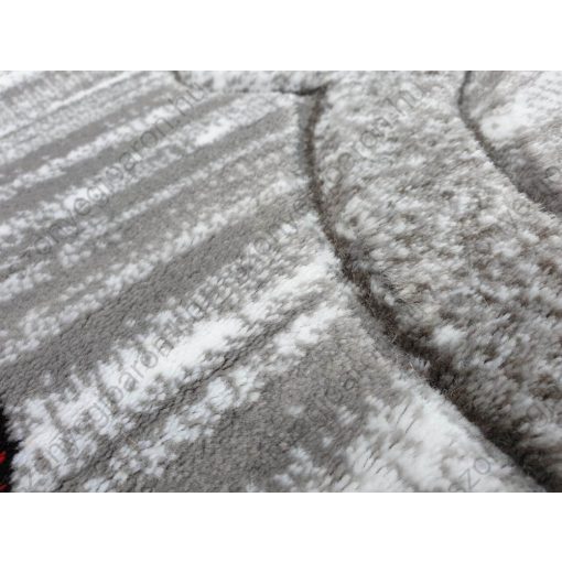 Ambon piros szürke mintás nyírt szőnyeg 150 x 230 cm