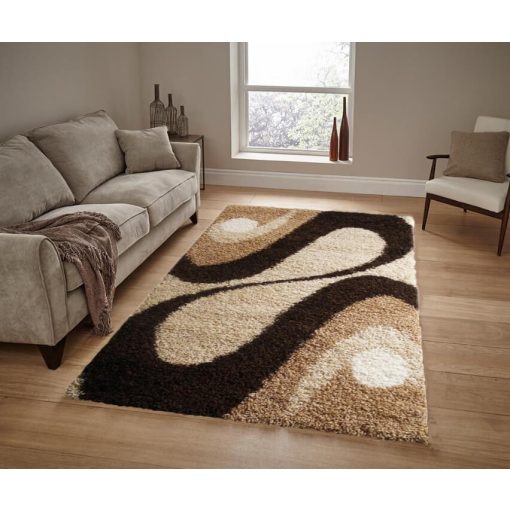 Bamboo Bézs arany Shaggy Szőnyeg 150x230