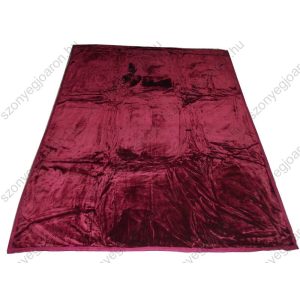 Placida Bordó Pléd Ágytakaró 150 x 200 cm