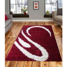 Zamora Shaggy Meggypiros szőnyeg 125 x 200 cm