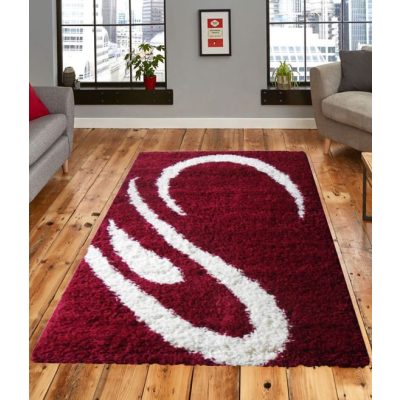 Zamora Shaggy Meggypiros szőnyeg 125 x 200 cm