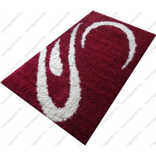 Zamora Shaggy Meggypiros szőnyeg 125 x 200 cm