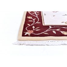 Fuenlabrada prémium ovális bordó fehér szőnyeg