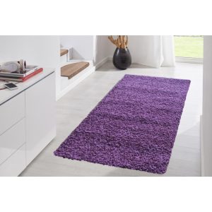 Ibolya Lila Shaggy futószőnyeg 80 x 300 cm