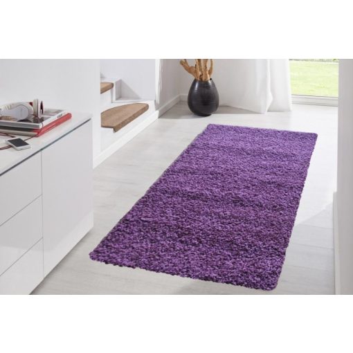 Ibolya Lila Shaggy futószőnyeg 80 x 300 cm
