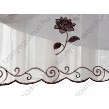 Gilda Fehér Virágos Organza Függöny 300 x 270 cm