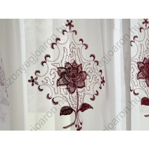 Gilda Fehér Virágos Organza Függöny 300 x 270 cm