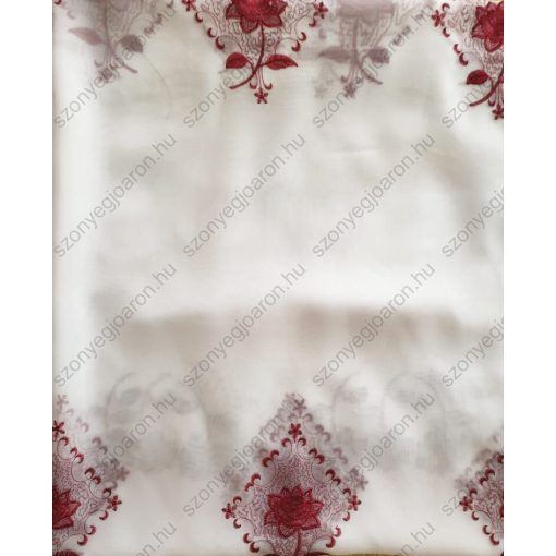 Gilda Fehér Virágos Organza Függöny 300 x 270 cm