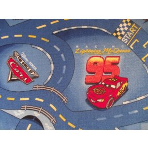 Autóverseny-pálya mintás gyerek padlószőnyeg 4m széles