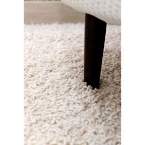 Campari Krém színű shaggy padlószőnyeg 4m széles