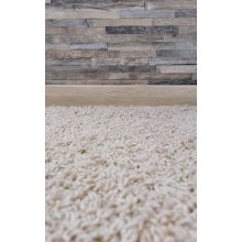 Campari Krém színű shaggy padlószőnyeg 4m széles