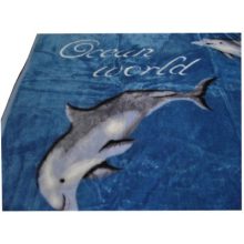 Don Kék delfines Ágytakaró Pléd 200 x 240 cm