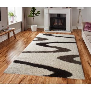 Bessy Shaggy Bézs Barna Szőnyeg 200x300 shaggy szőnyeg webáruház