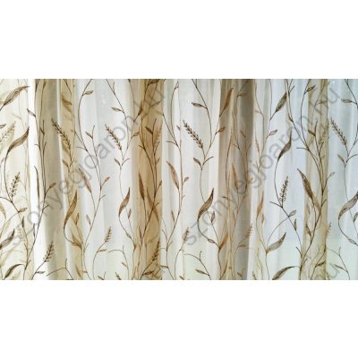 Bézs Organza kész Függöny Csíptetős +Bújtatós