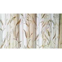 Bézs Organza kész Függöny Csíptetős +Bújtatós