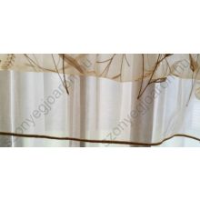 Bézs Organza kész Függöny Csíptetős +Bújtatós